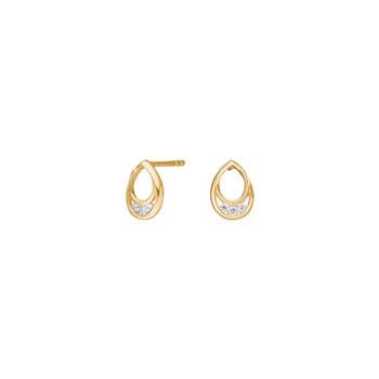 8kt. guldørestikker m. cz, fra Siersbøl