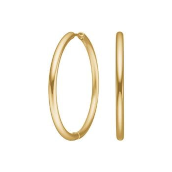 Nordahl CALMA guld creoler 35 mm i stål