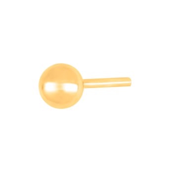 SON stål ørestik IP gold kugle 4mm 1 stk., fra Son of Noa