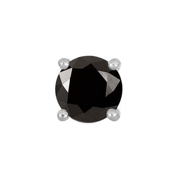SON stål ørestik 7mm sort cz 1 stk., fra Son of Noa