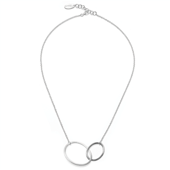 Sterling sølv Vedhæng inkl. rund ankerk mat, 47+3cm, 1,5mm