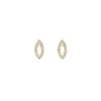 Ørestik 8 karat lip zirkonia, fra L&G