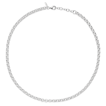 Sterling sølv collier mat, 42cm + 3cm