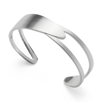 Sterling sølv mat armring.