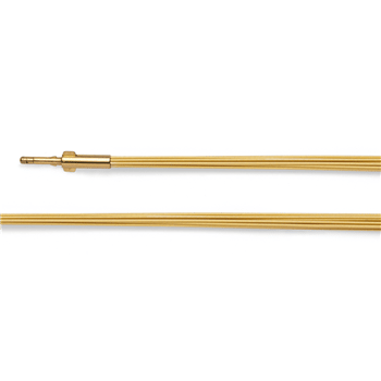Stål 12rk. forgyldt 0,5 mm, 45 cm, dobbelt clips