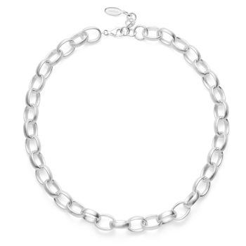 Sterling sølv collier mat, 45cm + 3cm