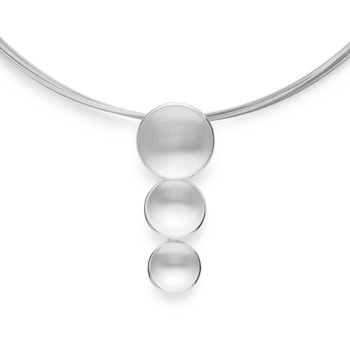 Sterling sølv Vedhæng, rhodineret. mat/blank