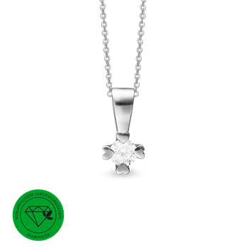 Mary vedh. 14k, hv lg diamant 1,00ct, fra aagaard