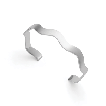 925/- armring, rhd, mat/blank, fra Bastian Inverun
