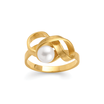 925/-ring,fg., mat, ferskv.perle 1,37ct, fra Bastian Inverun