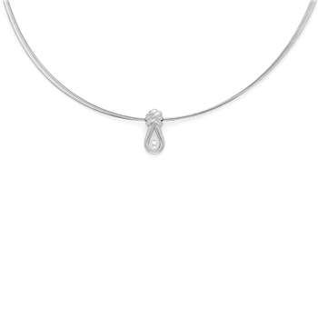 925/vedhæng,rhodium-pl,mat,ferskvandsperle0,38ct, fra Bastian Inverun