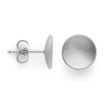 925/- øreringe, rhd, mat/pol., 10mm, fra Bastian Inverun