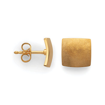 925/- øreringe, fg.,børstet/pol, 8mm, fra Bastian Inverun