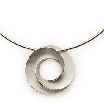 925/- Vedhæng, rhodineret, mat/poleret, fra Bastian Inverun