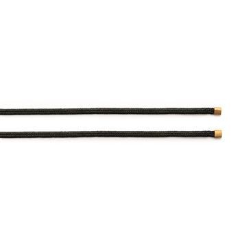 Mokuba bånd sort, 925 /endestykker fg., 100cm, 3mm, fra Bastian Inverun