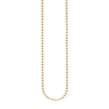 Sølv forg.collier kugle facet 1,8mm 80cm, fra aagaard