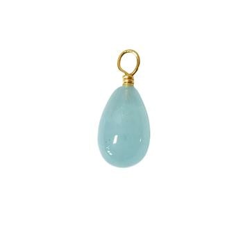9kt vedhæng med akvamarin Vedhæng uden kæde, fra San - Links of Joy