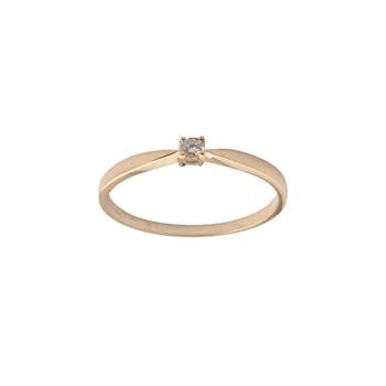 Ring 14 karat guld KAYA Brillant (4 greb), fra L&G