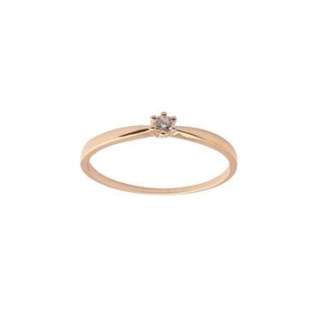 Ring 14 karat guld MAFIRA (6-greb) brillant, fra L&G