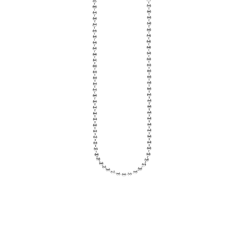 Sølv rh collier kugle facet 1,8mm60cm, fra aagaard