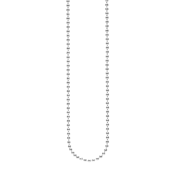 Sølv rh collier kugle facet 1,8mm 80cm, fra aagaard