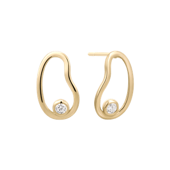 Guld ørestikker, fra Støvring Design