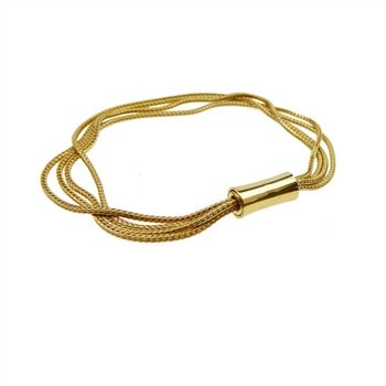 Armbånd 4 rk. Rævekæde - Forgyldt 21 cm, fra San - Links of Joy
