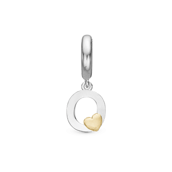 Bogstav O - Charm 6 mm, fra Christina Jewelry & Watches