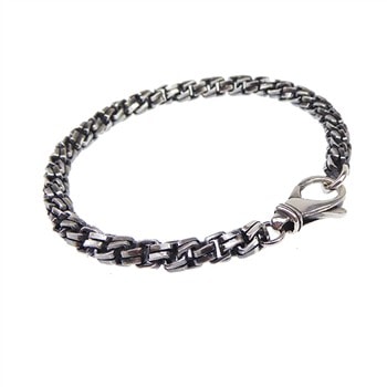 Armbånd - Massiv/kraftig kæde -Let oxyderet-5,5mm 23 cm, fra San - Links of Joy