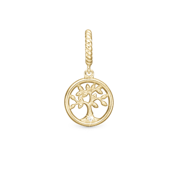 Diamond Tree of Life  - Charm 4 mm, fra Christina Jewelry & Watches