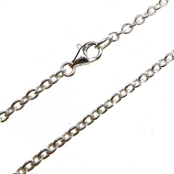 Halskæde - Ankerkæde/Blank 0,6mm 60 cm, fra San - Links of Joy