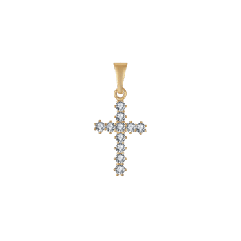 8 Karat Guld Kors vedhæng fra Støvring Design