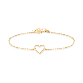 8 kt hjerte Guld armbånd, fra Støvring Design