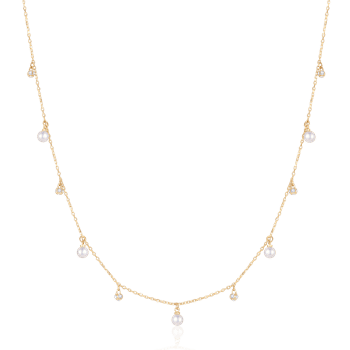 Guld collier, fra Støvring Design