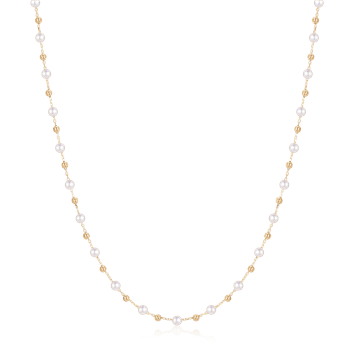 8 karat Guld collier med perler, fra Støvring Design