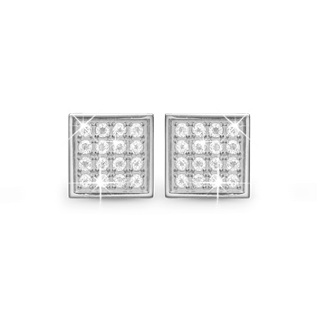 Square Balance Clips - Øreclips - Sølv, fra Christina Jewelry & Watches