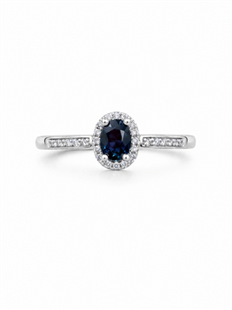 Ring 14 karat PETIT safir med 0,06 carat WSI, fra L&G