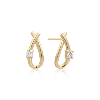 Guld ørestikker, fra Støvring Design