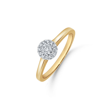14 karat Guld ring med brillianter, fra Støvring Design