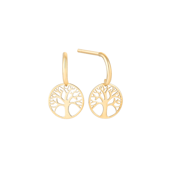 Guld ørehængere, fra Støvring Design