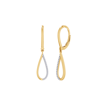 Guld ørehænger, fra Støvring Design