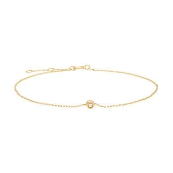 14kt. guldarmbånd m. 0,005ct W/SI, fra Siersbøl