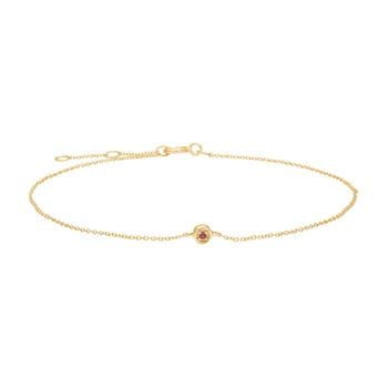 14kt. guldarmbånd m. 0,007ct rubin, fra Siersbøl
