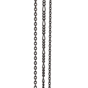SHAPE Sølv oxid. kæde 3rk figaro/anker 45cm, fra Siersbøl Shape