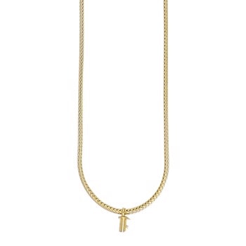 Guldfarvet rævehale-kæde, 80 cm lang, med elegant og glat finish fra Heinzendorff.