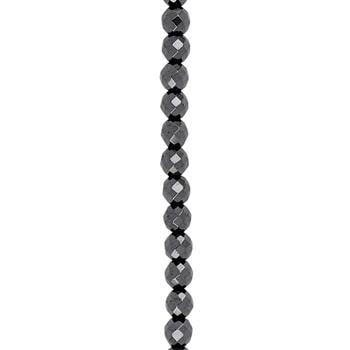 Hematit system-kæde facet. 10mm 45cm, fra Heinzendorff