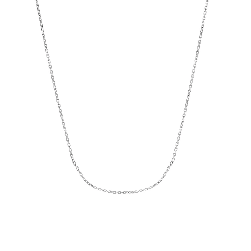Rhod. sølvkæde 60+10cm, fra Nordahl