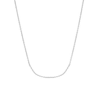 Rhod. sølvkæde 80+10cm, fra Nordahl