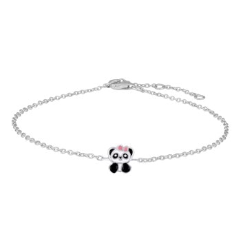 Rhd. Sølv armbånd panda, fra Noa Kids