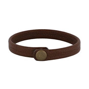 SON armbånd brun kalveskind 21cm 12mm, fra Son of Noa